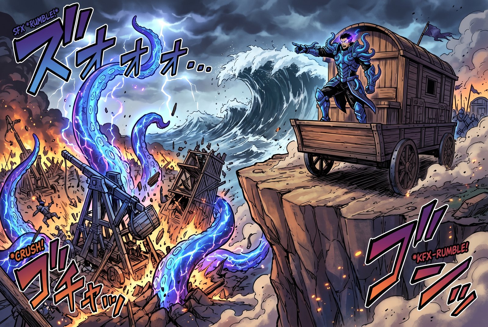 Captin Squid summons tentacles
